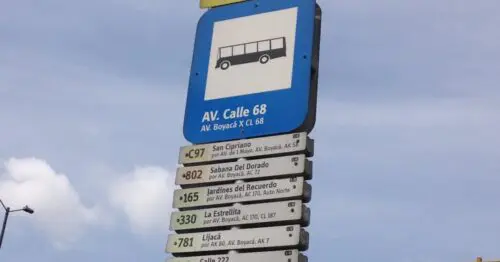 PARADERO SITP AVENIDA CALLE 68  126A05